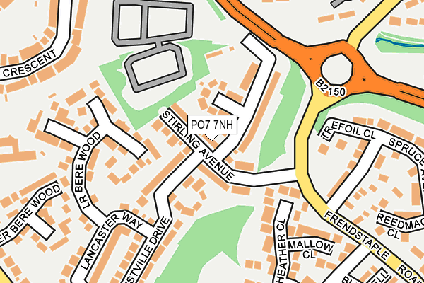 PO7 7NH map - OS OpenMap – Local (Ordnance Survey)