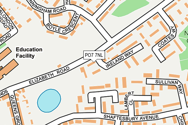 PO7 7NL map - OS OpenMap – Local (Ordnance Survey)