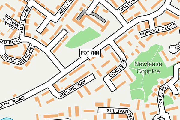 PO7 7NN map - OS OpenMap – Local (Ordnance Survey)