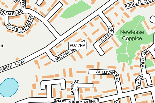 PO7 7NP map - OS OpenMap – Local (Ordnance Survey)