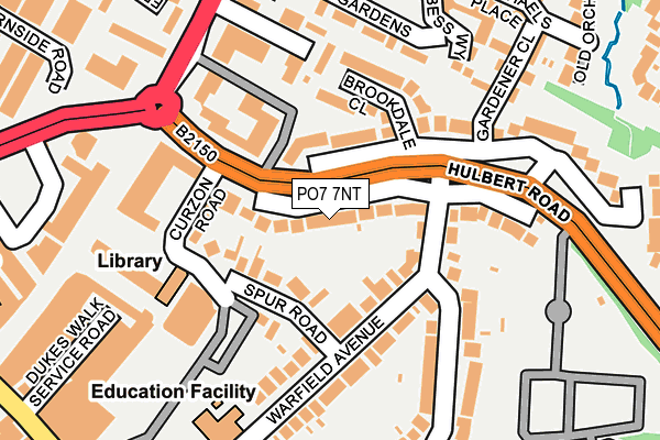 PO7 7NT map - OS OpenMap – Local (Ordnance Survey)