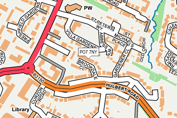 PO7 7NY map - OS OpenMap – Local (Ordnance Survey)