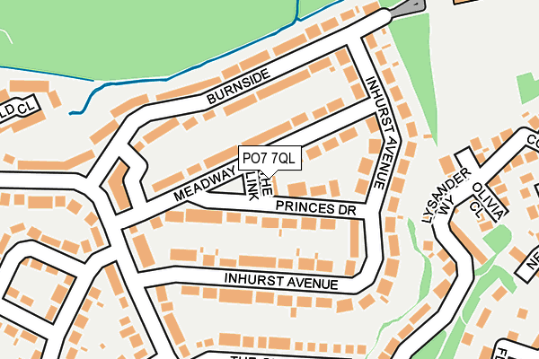 PO7 7QL map - OS OpenMap – Local (Ordnance Survey)