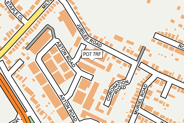 PO7 7RF map - OS OpenMap – Local (Ordnance Survey)