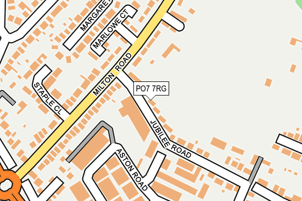PO7 7RG map - OS OpenMap – Local (Ordnance Survey)