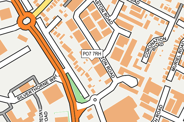 PO7 7RH map - OS OpenMap – Local (Ordnance Survey)