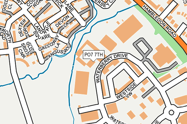 PO7 7TH map - OS OpenMap – Local (Ordnance Survey)