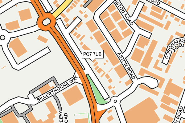 PO7 7UB map - OS OpenMap – Local (Ordnance Survey)