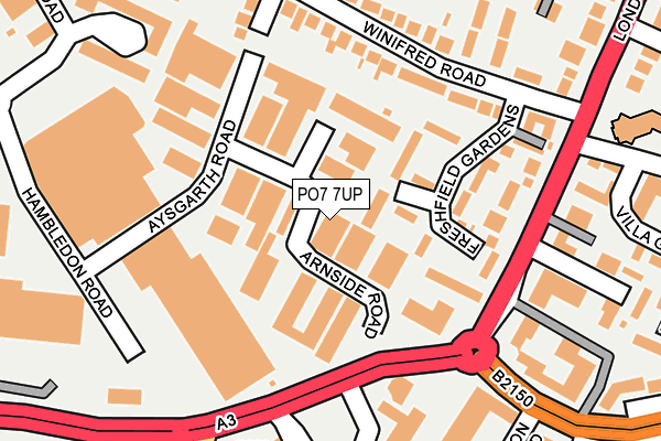 PO7 7UP map - OS OpenMap – Local (Ordnance Survey)