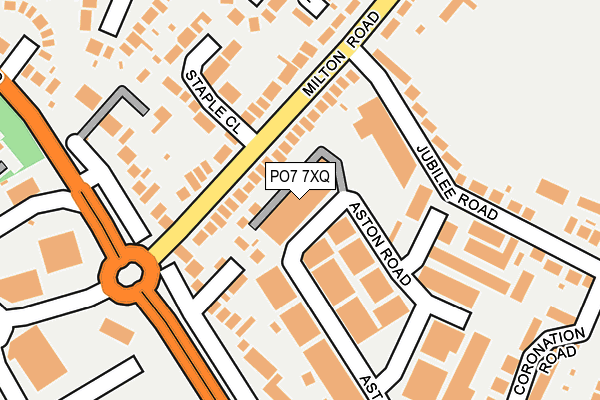 PO7 7XQ map - OS OpenMap – Local (Ordnance Survey)