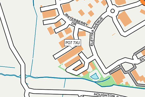 PO7 7XU map - OS OpenMap – Local (Ordnance Survey)