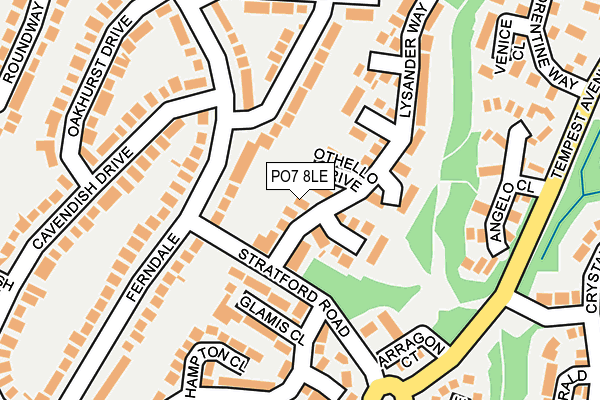 PO7 8LE map - OS OpenMap – Local (Ordnance Survey)