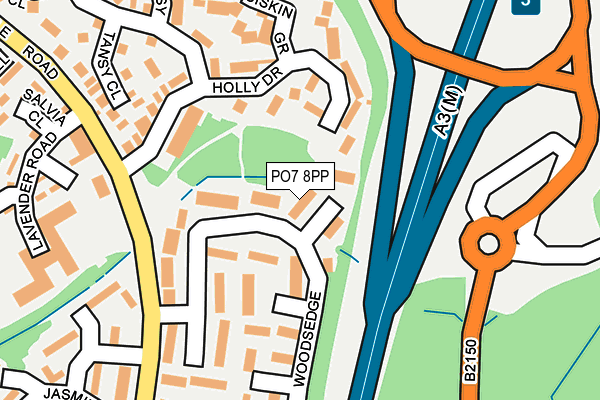 PO7 8PP map - OS OpenMap – Local (Ordnance Survey)