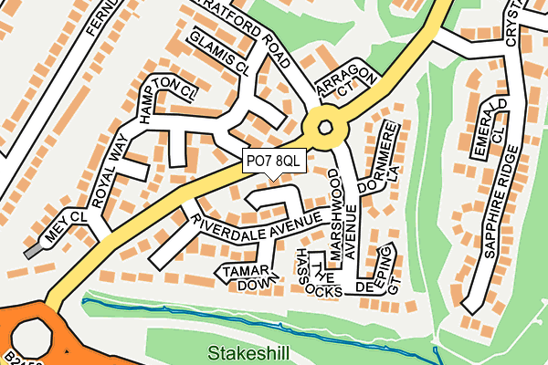 PO7 8QL map - OS OpenMap – Local (Ordnance Survey)