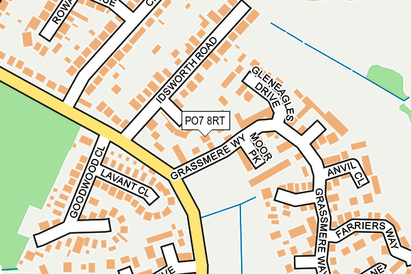 PO7 8RT map - OS OpenMap – Local (Ordnance Survey)