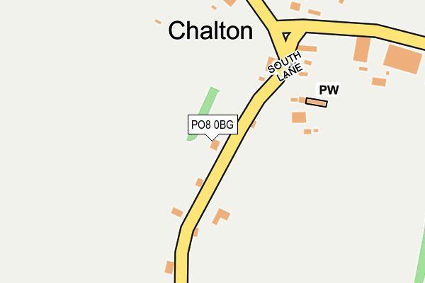 PO8 0BG map - OS OpenMap – Local (Ordnance Survey)