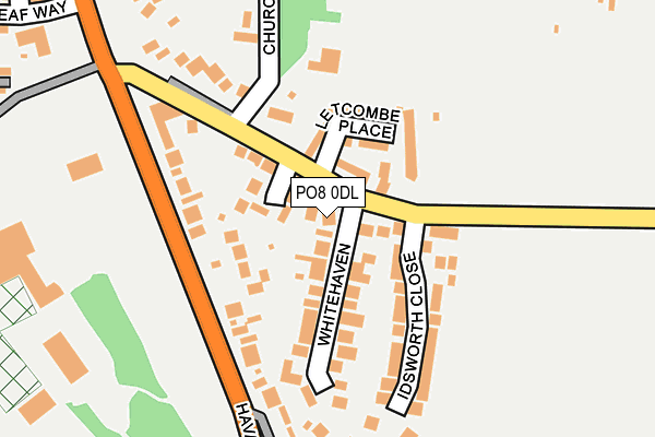 PO8 0DL map - OS OpenMap – Local (Ordnance Survey)