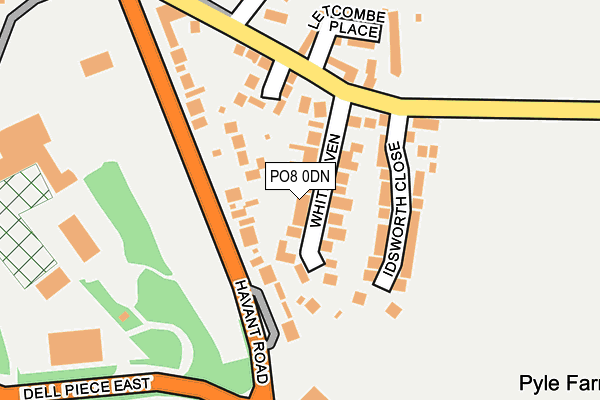 PO8 0DN map - OS OpenMap – Local (Ordnance Survey)