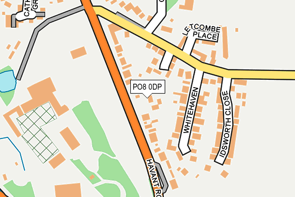 PO8 0DP map - OS OpenMap – Local (Ordnance Survey)