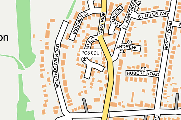 PO8 0DU map - OS OpenMap – Local (Ordnance Survey)
