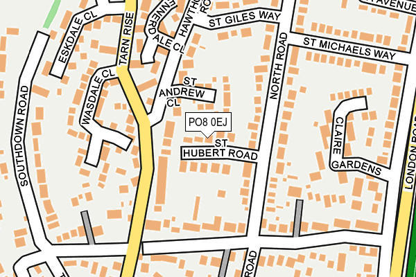 PO8 0EJ map - OS OpenMap – Local (Ordnance Survey)