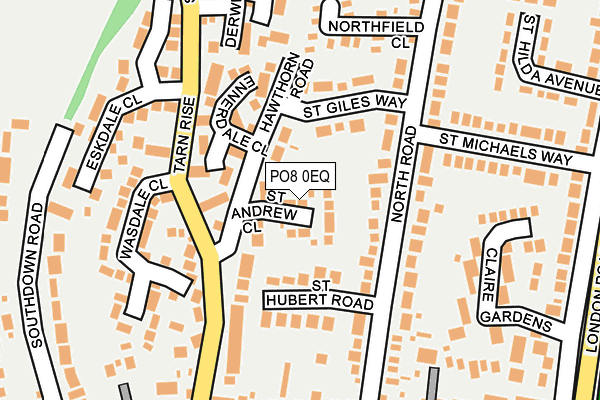 PO8 0EQ map - OS OpenMap – Local (Ordnance Survey)