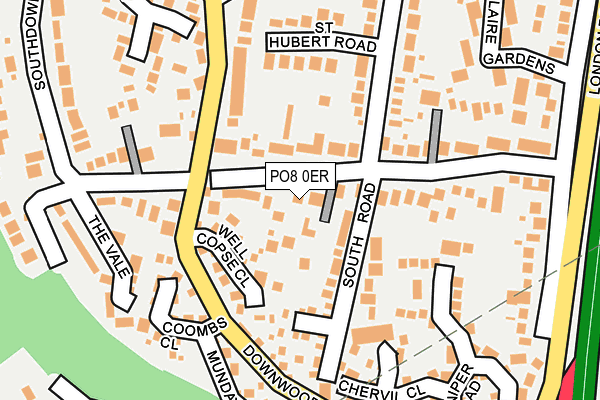 PO8 0ER map - OS OpenMap – Local (Ordnance Survey)