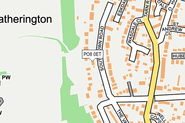 PO8 0ET map - OS OpenMap – Local (Ordnance Survey)