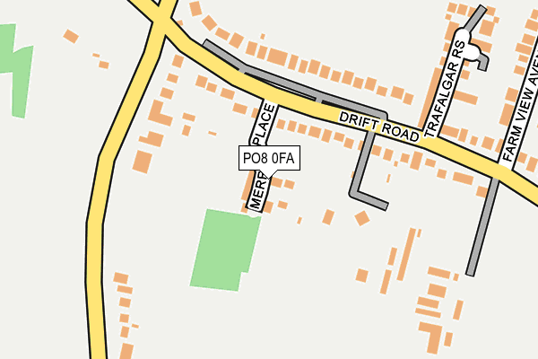 PO8 0FA map - OS OpenMap – Local (Ordnance Survey)