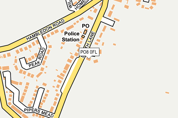 PO8 0FL map - OS OpenMap – Local (Ordnance Survey)