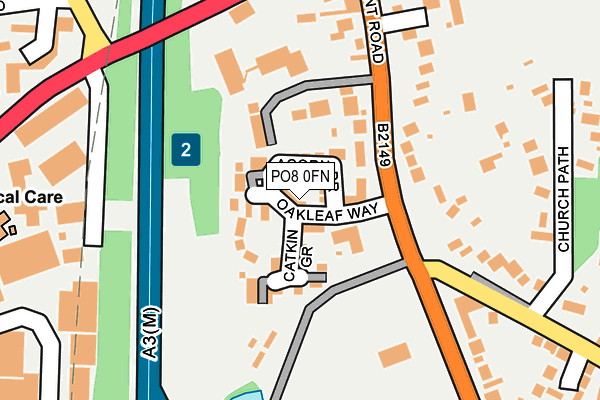 PO8 0FN map - OS OpenMap – Local (Ordnance Survey)