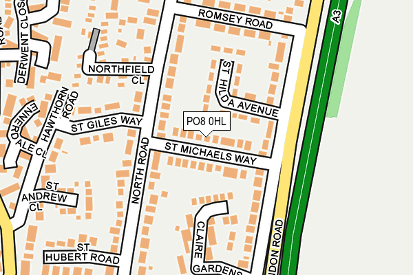 PO8 0HL map - OS OpenMap – Local (Ordnance Survey)