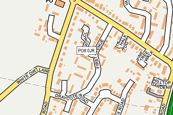 PO8 0JR map - OS OpenMap – Local (Ordnance Survey)
