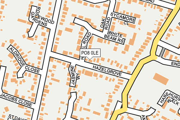 PO8 0LE map - OS OpenMap – Local (Ordnance Survey)