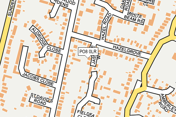 PO8 0LR map - OS OpenMap – Local (Ordnance Survey)