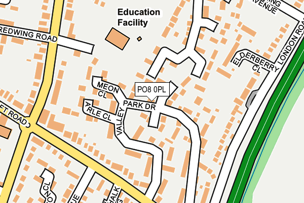 PO8 0PL map - OS OpenMap – Local (Ordnance Survey)