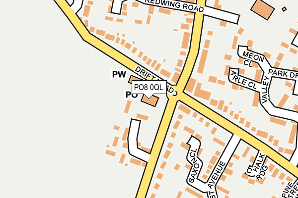 PO8 0QL map - OS OpenMap – Local (Ordnance Survey)