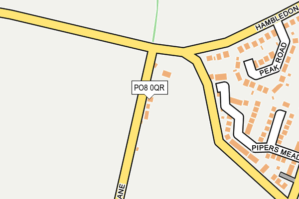 PO8 0QR map - OS OpenMap – Local (Ordnance Survey)
