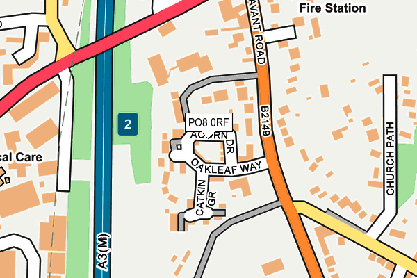 PO8 0RF map - OS OpenMap – Local (Ordnance Survey)