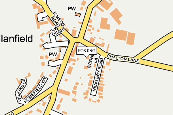 PO8 0RG map - OS OpenMap – Local (Ordnance Survey)