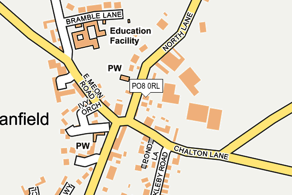 PO8 0RL map - OS OpenMap – Local (Ordnance Survey)