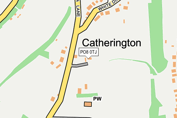 PO8 0TJ map - OS OpenMap – Local (Ordnance Survey)