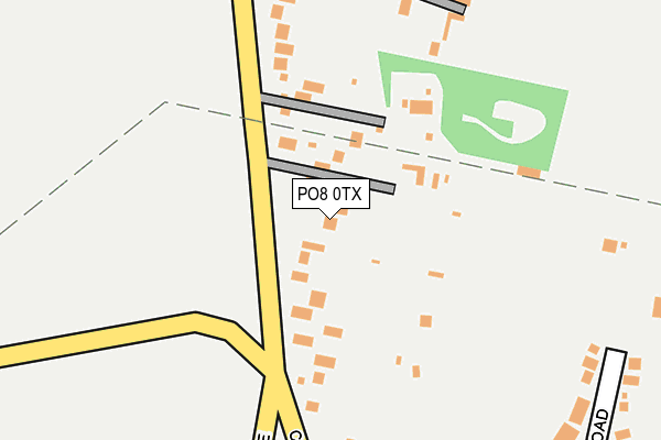 PO8 0TX map - OS OpenMap – Local (Ordnance Survey)