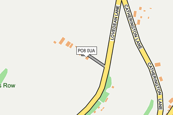 PO8 0UA map - OS OpenMap – Local (Ordnance Survey)