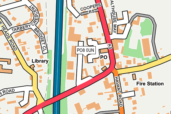 PO8 0UN map - OS OpenMap – Local (Ordnance Survey)