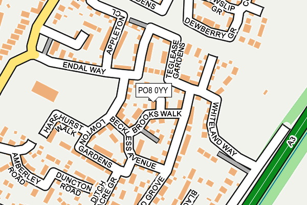 PO8 0YY map - OS OpenMap – Local (Ordnance Survey)