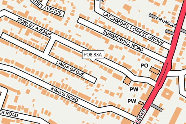 Map of XERES LTD at local scale