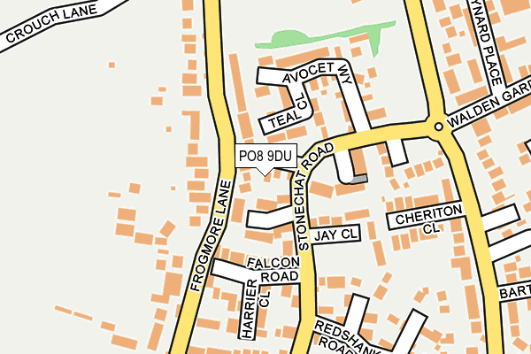PO8 9DU map - OS OpenMap – Local (Ordnance Survey)