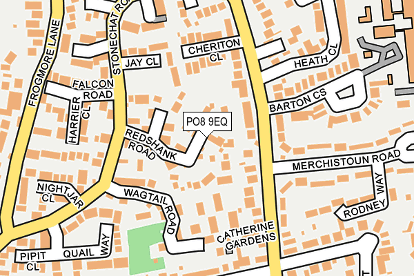 PO8 9EQ map - OS OpenMap – Local (Ordnance Survey)