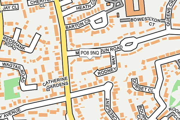 PO8 9NQ map - OS OpenMap – Local (Ordnance Survey)